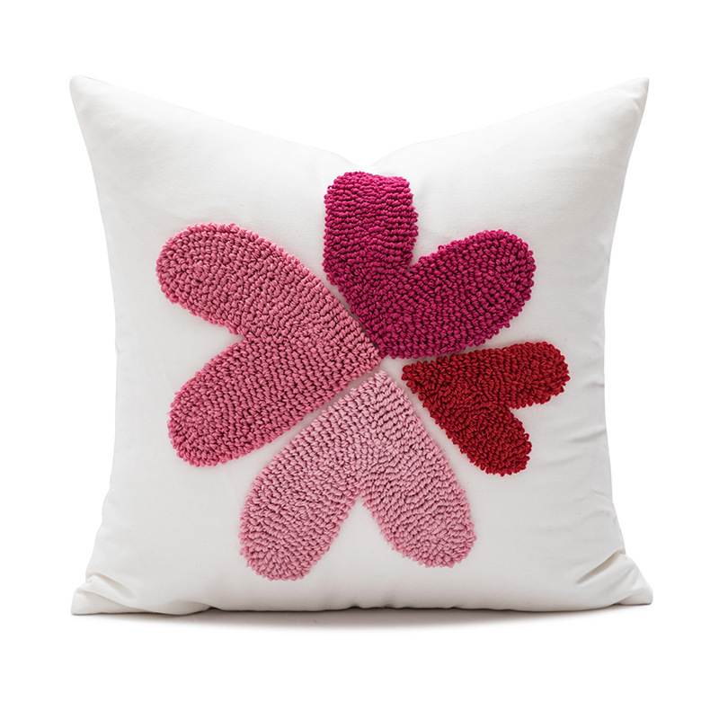 Canvas Embroidered Pillow